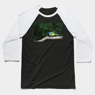 Green Jay Out On A Limb Baseball T-Shirt